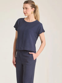 Blusa Bonne Azul para mujer en color azul con diseño casual chic y caída fluida.