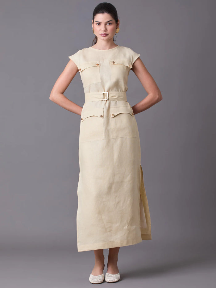 Rowan Long Dress Cream