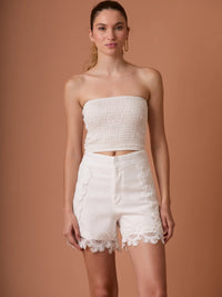 Rinna Shorts White