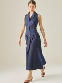 Maiden Long Dress Indigo