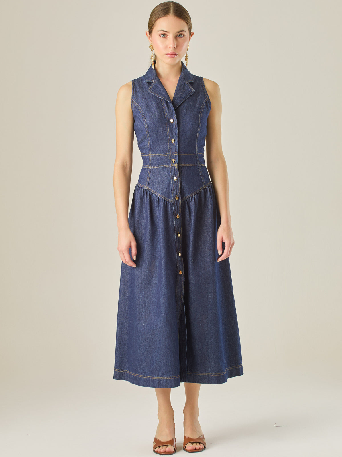 Maiden Long Dress Indigo