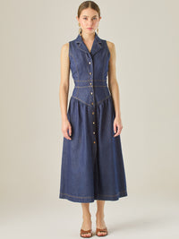 Maiden Long Dress Indigo