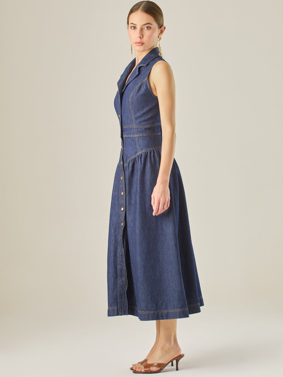 Maiden Long Dress Indigo