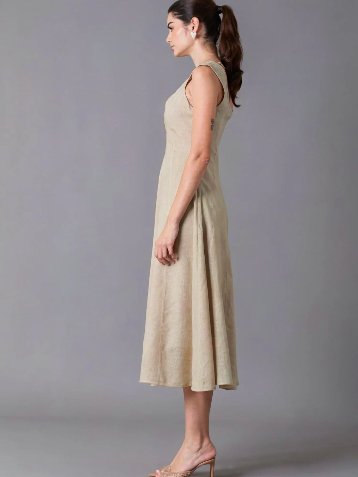 Amantea Sand Long Dress