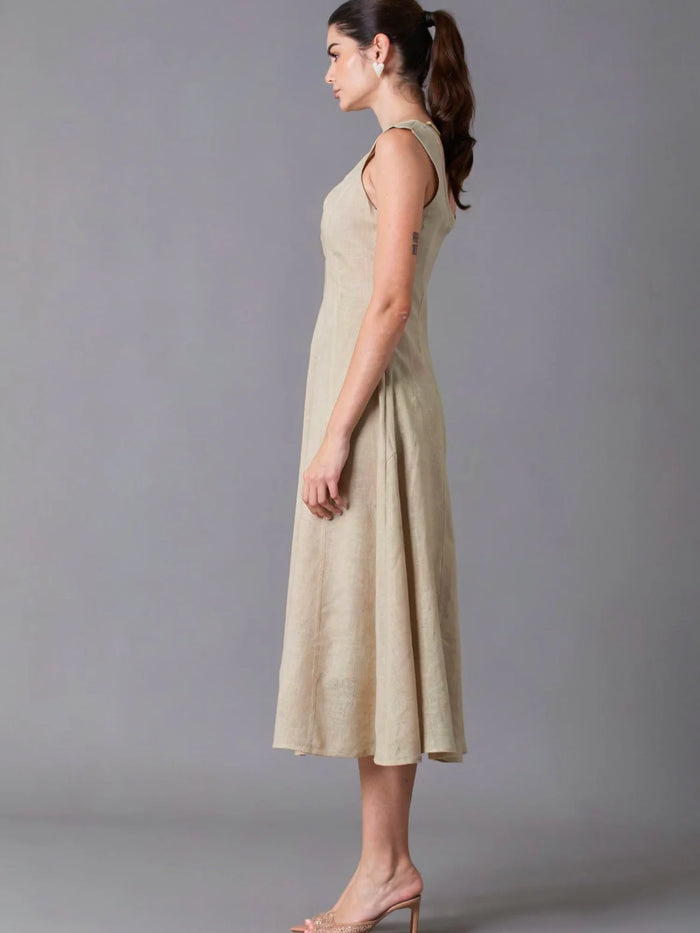 Amantea Sand Long Dress